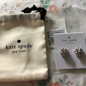 Kate Spade Bourgeois Bow pave earrings